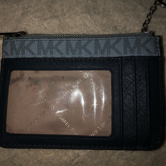 Michael kors wallet, teal color (used) - Picture 2 of 4